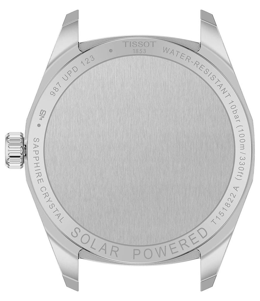 Tissot PRC 100 Solar 34mm Silver Dial Stainless Steel Bracelet Watch image number 3
