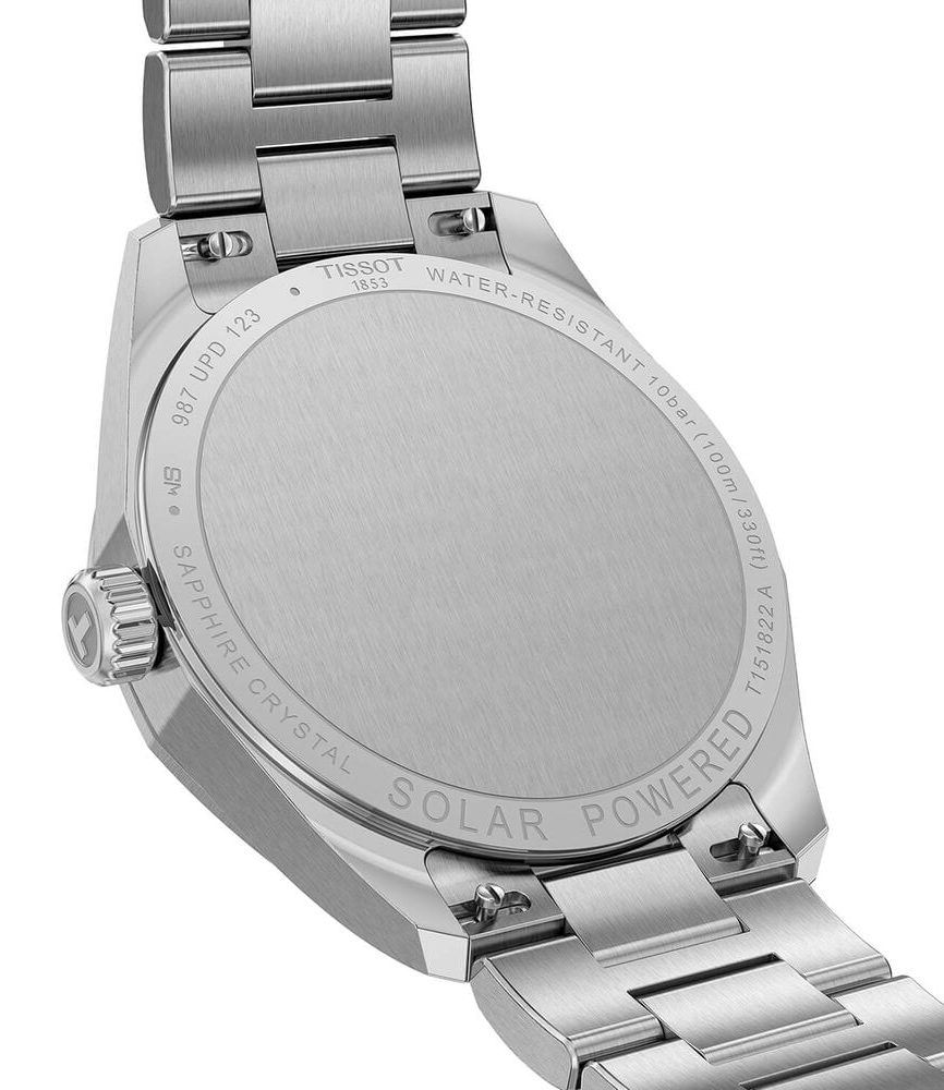 Tissot PRC 100 Solar 34mm Blue Dial Stainless Steel Bracelet Watch image number 2