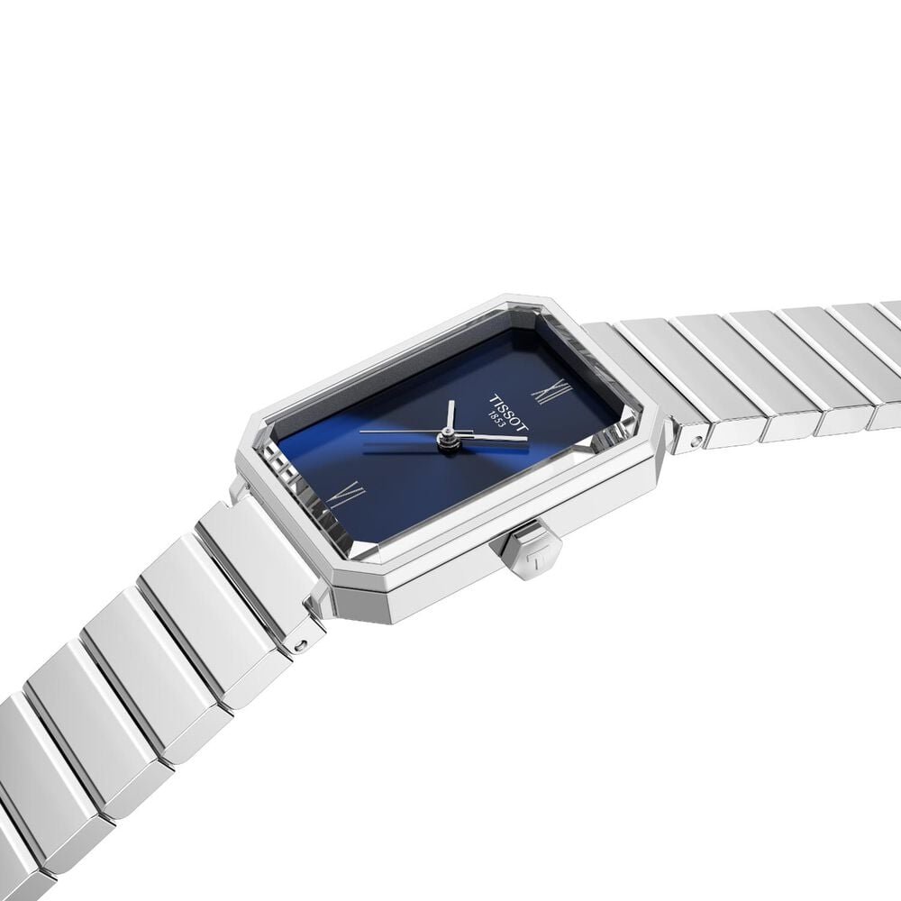 Tissot SRV 21.8mm Blue Dial Stainless Steel Bracelet Watch image number 1